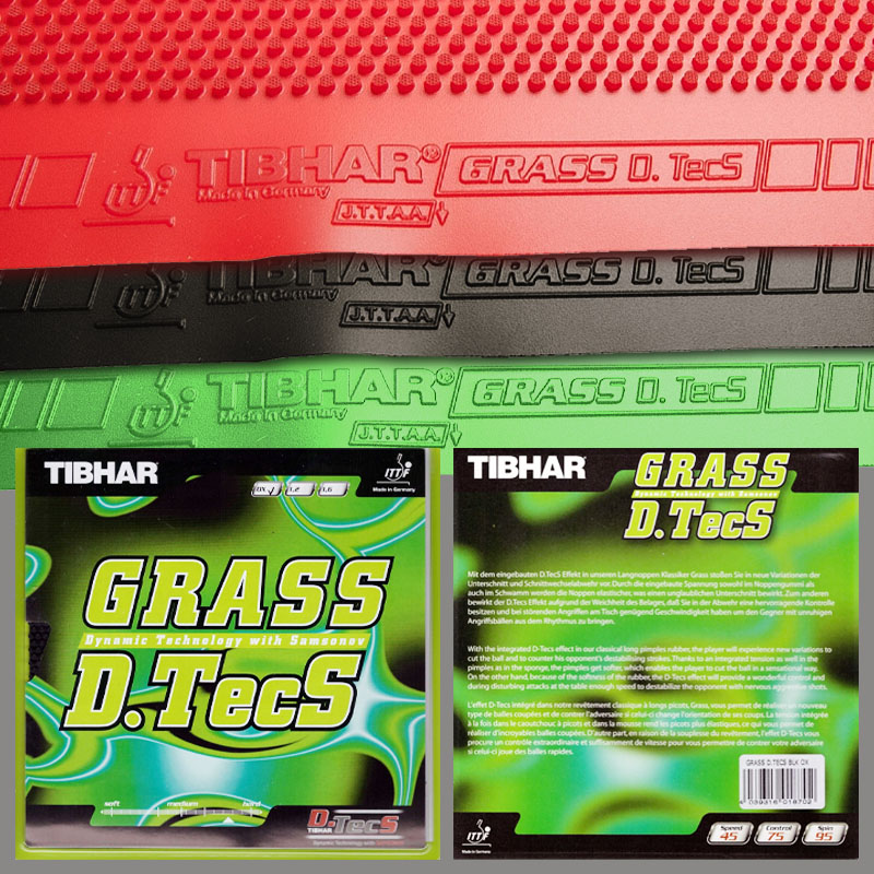 Table Tennis Rubber Protective Film - TIBHAR Grass D.TecS 탁구 고무 시트