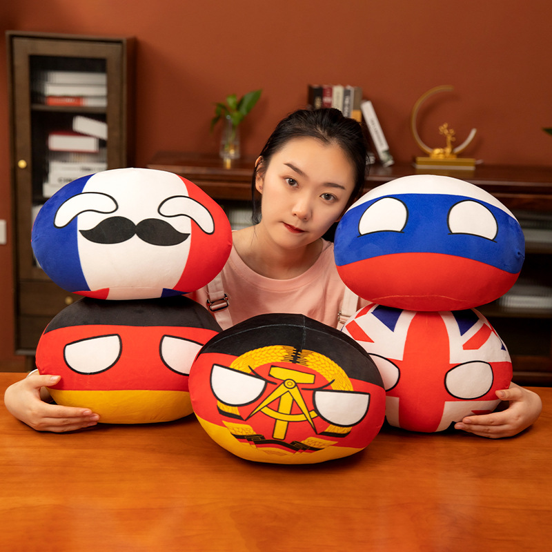 Table Tennis France - 10-30cm 귀여운 폴란드볼 봉제 인형 미국
