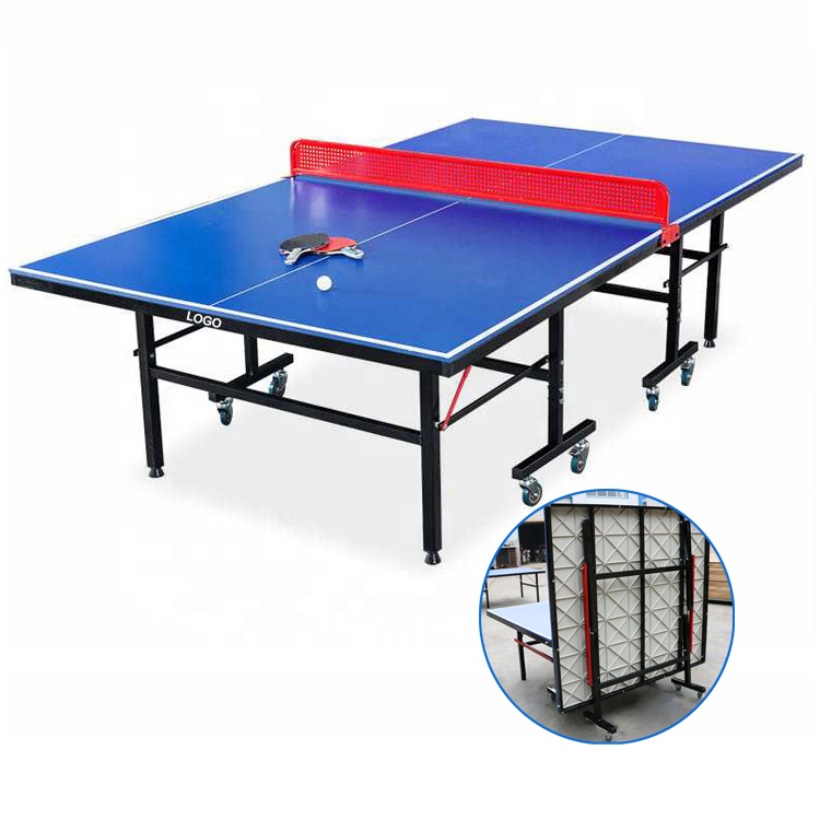 Table Tennis Youtube - 야외 테니스 테이블 접이식 휠 훈련