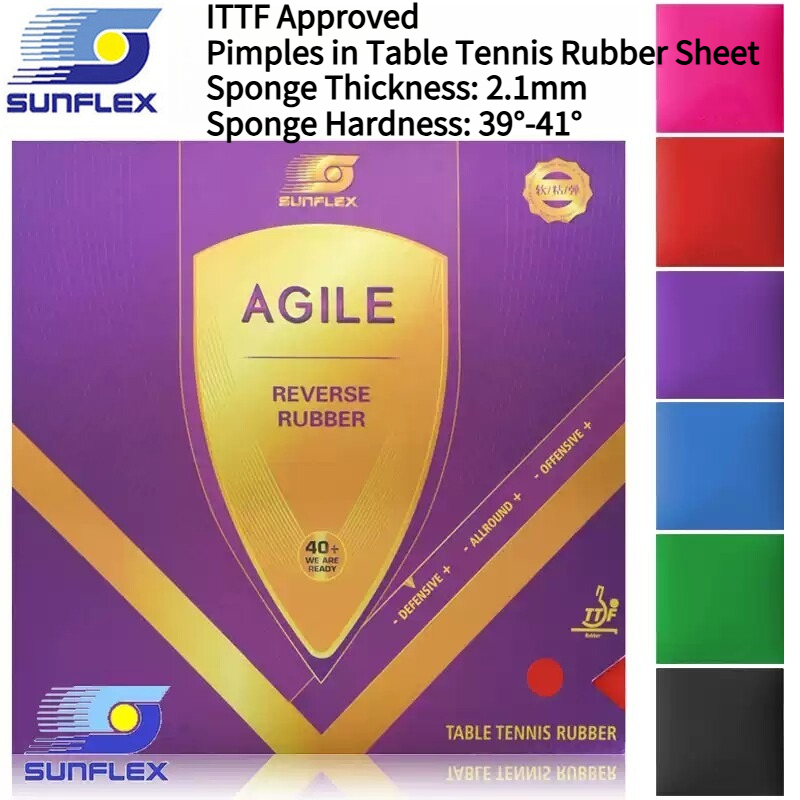 Table Tennis Rubber Protective Film - SUNFLEX AGILE 다채로운 탁구 고무 시트