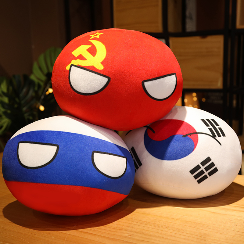 Table Tennis France - 재미있는 10/30/50cm Polandball 국가 공 장난감