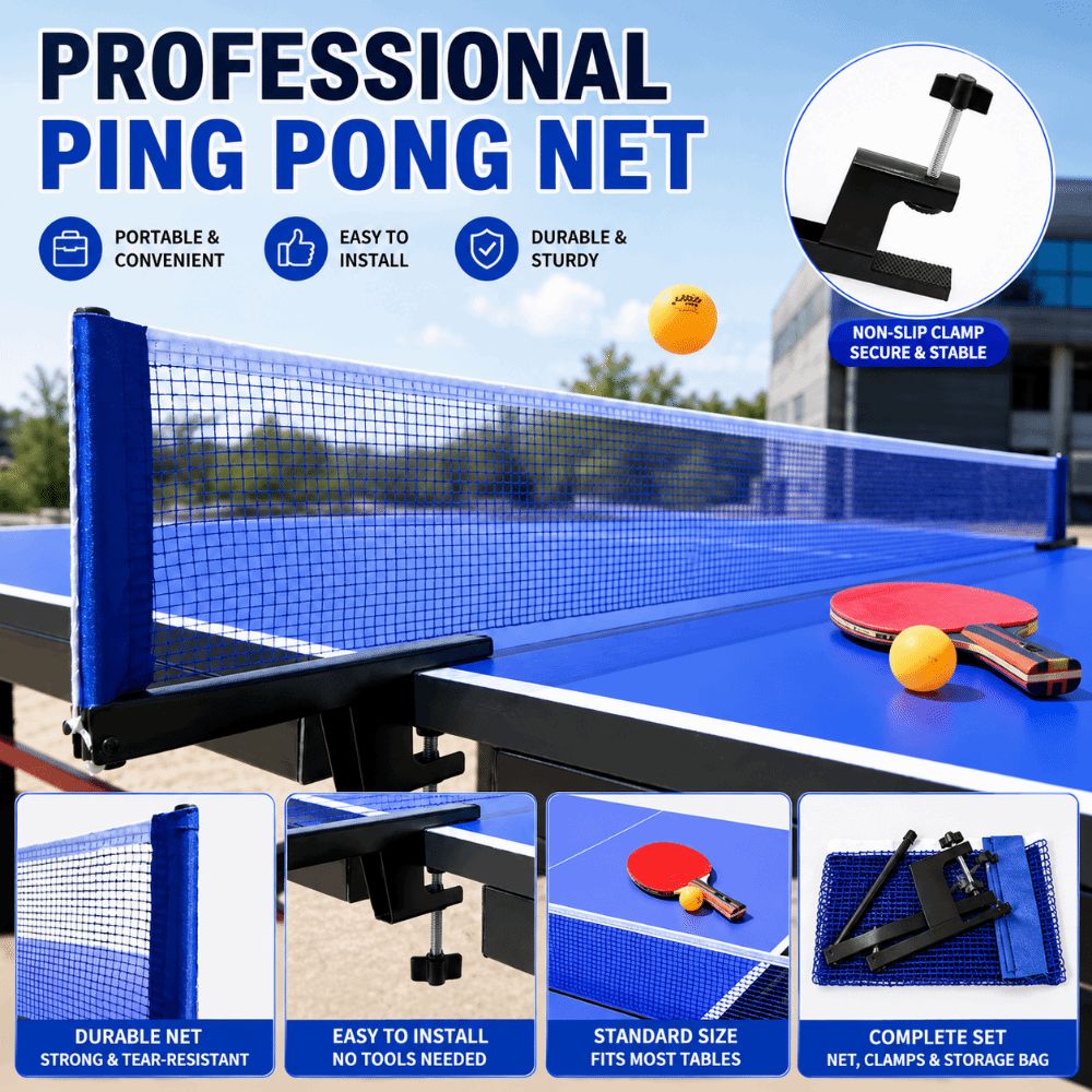 Table Tennis Post - 표준 탁구 네트 접이식 포스트 두꺼운