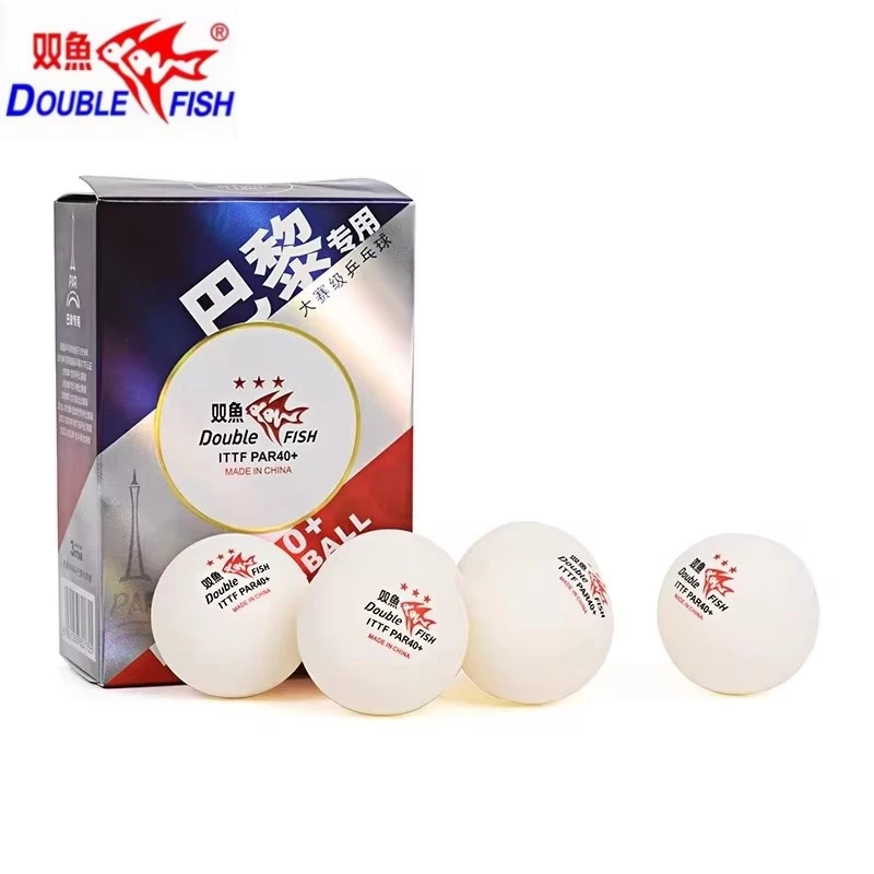 Table Tennis France - 6 개/상자 더블 피쉬 탁구 공