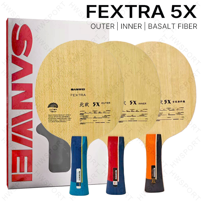 Stiga Carbon Blade - SANWEI FEXTRA 5X 탁구 블레이드 내부