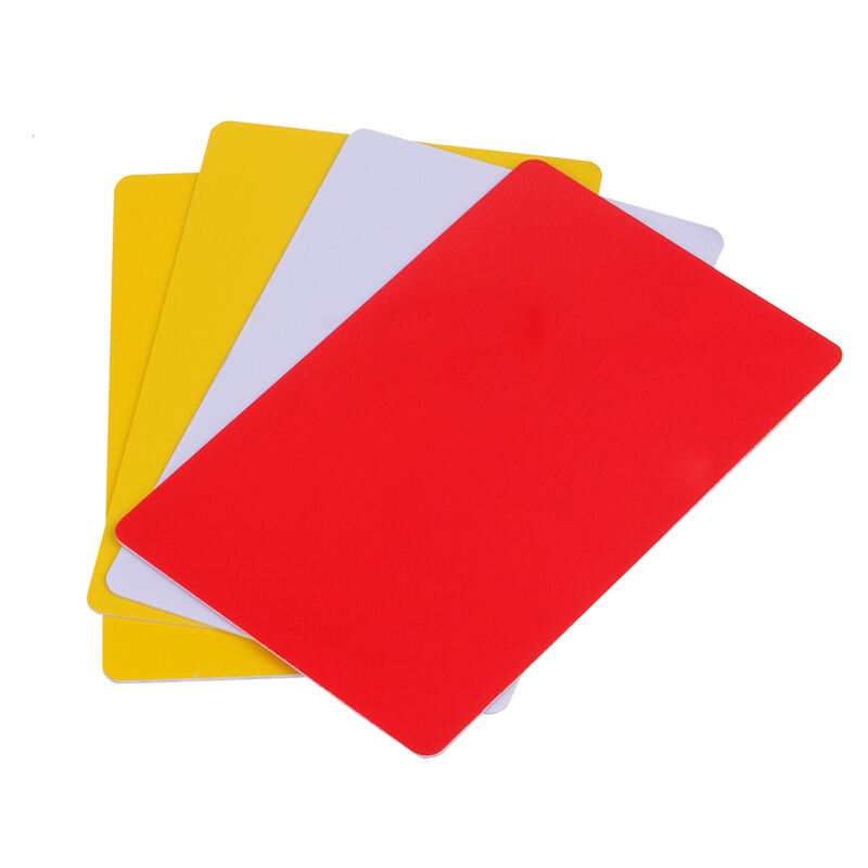 Table Tennis Yellow Card - DHS 표준 심판 카드 세트, 탁구