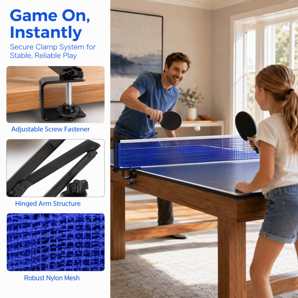전문가용 나일론 탁구 네트 금속 조절식 세트 조절 가능 - Table Tennis Is Played With A 리뷰 및 가격