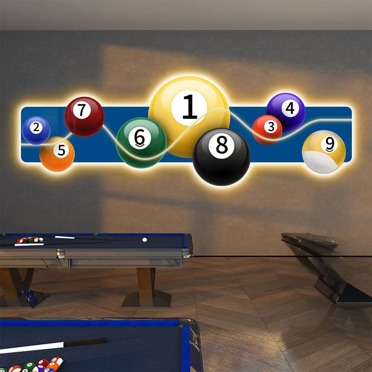 당구장 장식 그림 LED 발광 탁구장 검정 8 배경 벽 - Table Tennis Background 리뷰 및 가격