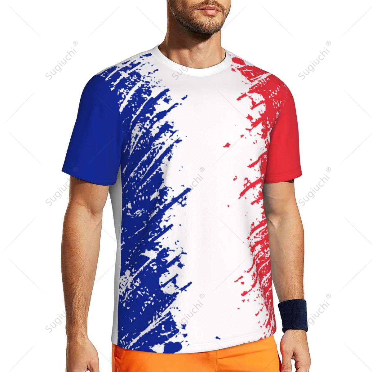 독점 디자인 프랑스 국기 그레인 3D 프린팅 남성용 러 - Table Tennis France 리뷰 및 가격