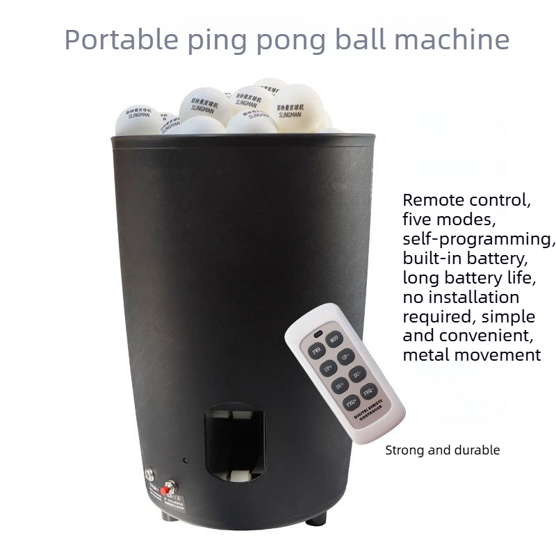 휴대용 탁구공 머신 자동, 충전식 핑퐁 로봇 발사기,  - Table Tennis Ball 리뷰 및 가격