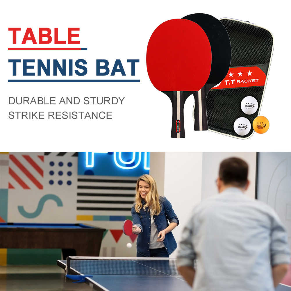 탁구 라켓 2개 & 공 3개, 전문가용 2인용 탁구 세 - Table Tennis Is Played With A 리뷰 및 가격
