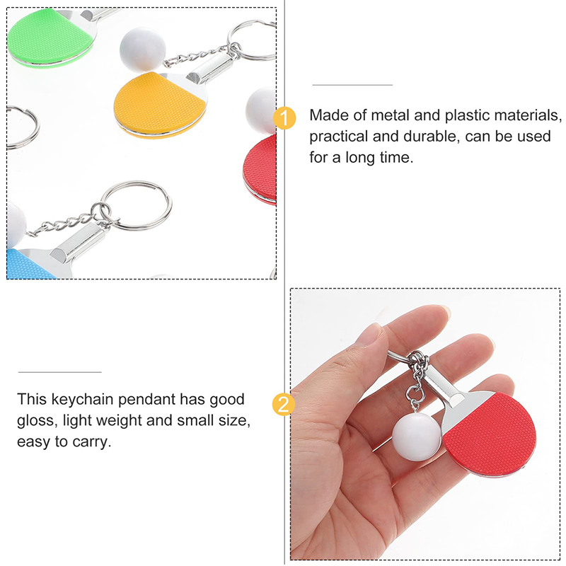 30Pcs 미니 탁구 라켓 키 체인 6 색 탁구 라켓  - Table Tennis Hong Kong 리뷰 및 가격