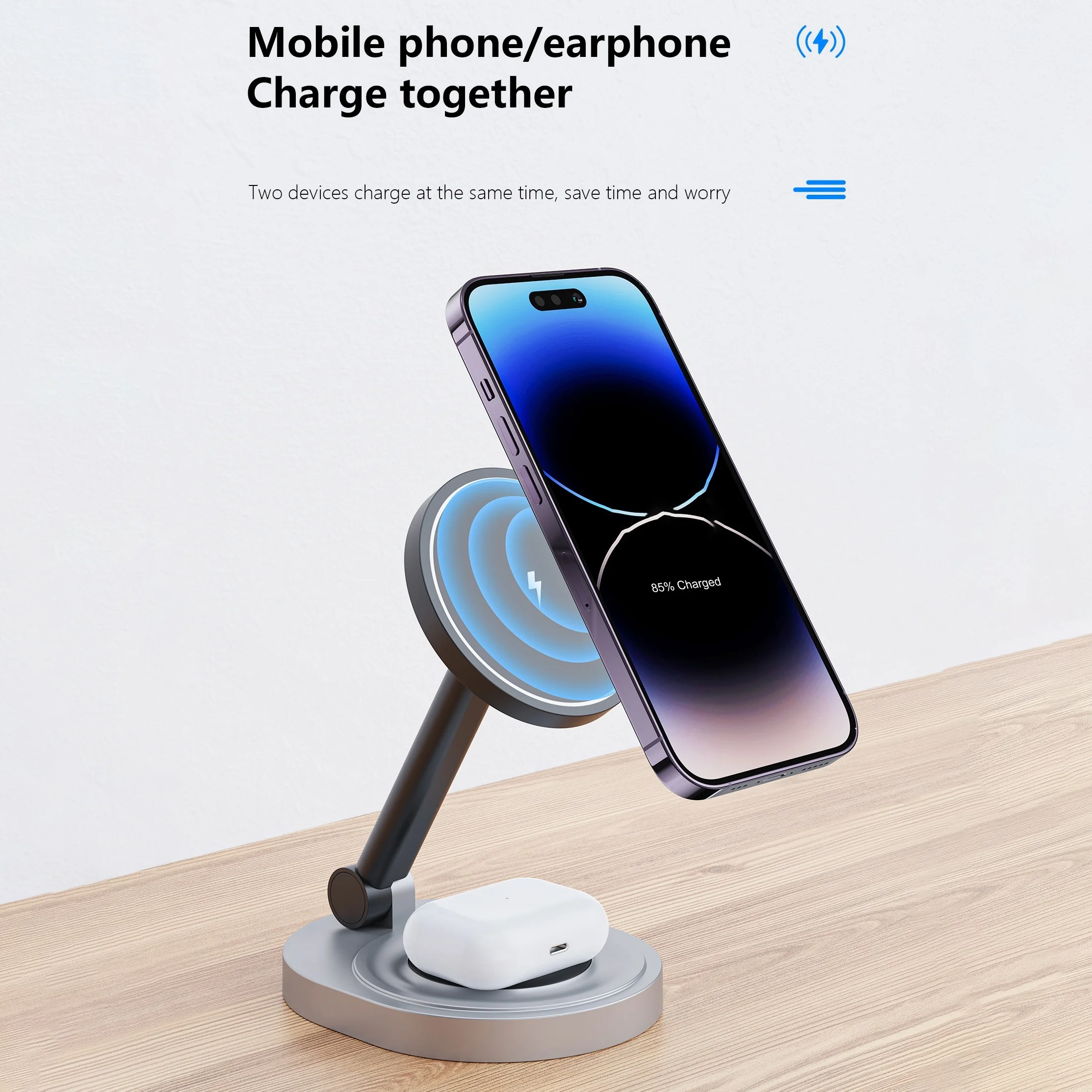 2 In 1 자기 무선 충전기 스탠드 패드 iPhone - Table Tennis 11 리뷰 및 가격